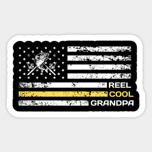 Reel Cool Grandpa - Fishing Grandfather Sticker